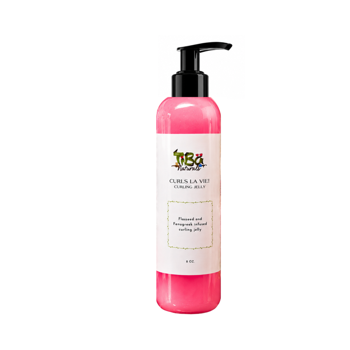TiBa Naturals Curls La Vie Curling Jelly 8 oz pump bottle
