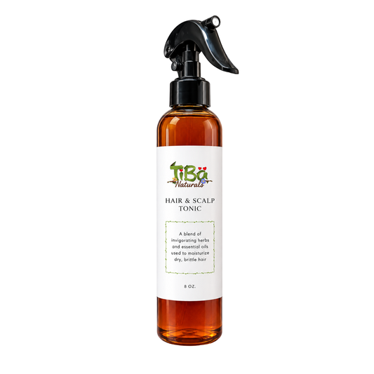 TiBa Naturals Hair & Scalp Tonic 8 oz moisturizing mist with trigger sprayer